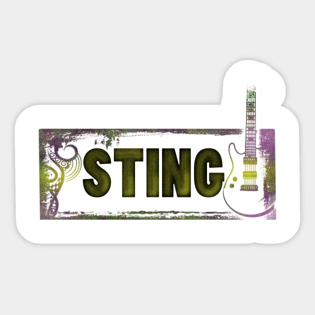 sting Sticker by Monarchy Happy Market